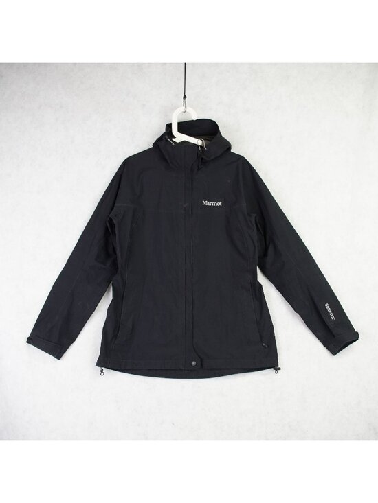 Marmot Jackets & Blazers - Marmot Gore-Tex Black Hooded Waterproof Jacket Womens Outdoor Coat Size Large